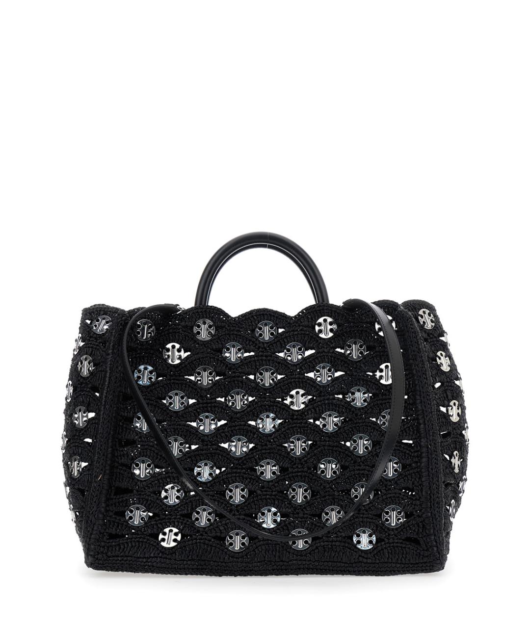 PACO RABANNE Черная сумка тоут, фото 1