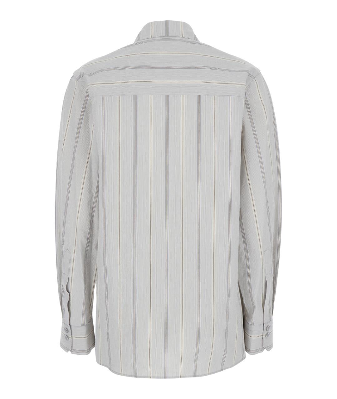 LOW CLASSIC Синяя хлопковая рубашка, фото 2