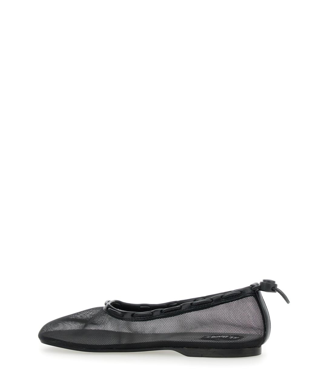 ALOHAS Черные синтетические балетки, фото 3