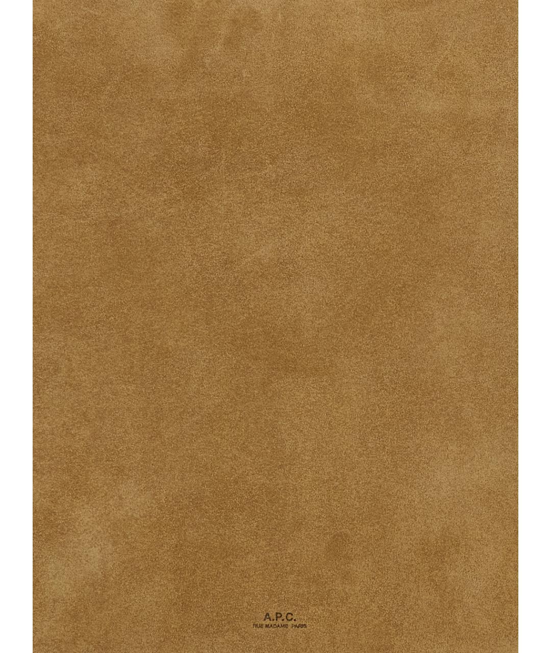 A.P.C. Бежевая замшевая сумка через плечо, фото 3