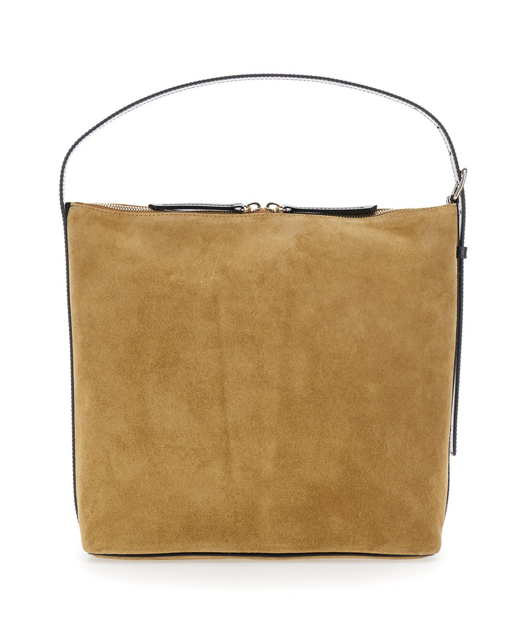 A.P.C. Бежевая замшевая сумка через плечо, фото 2