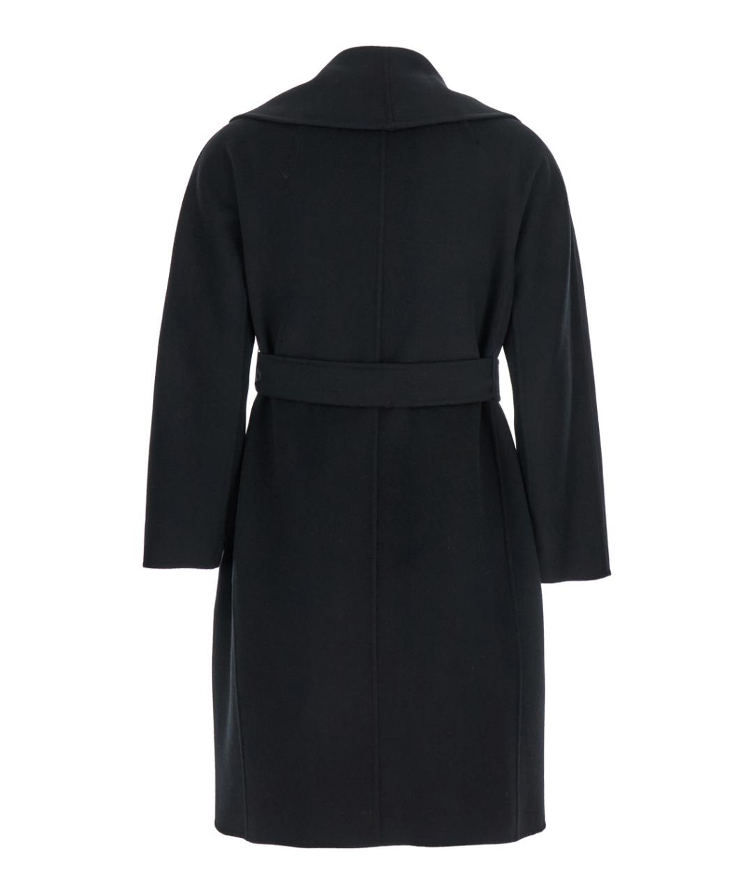 'S MAX MARA Черное шерстяное пальто, фото 2