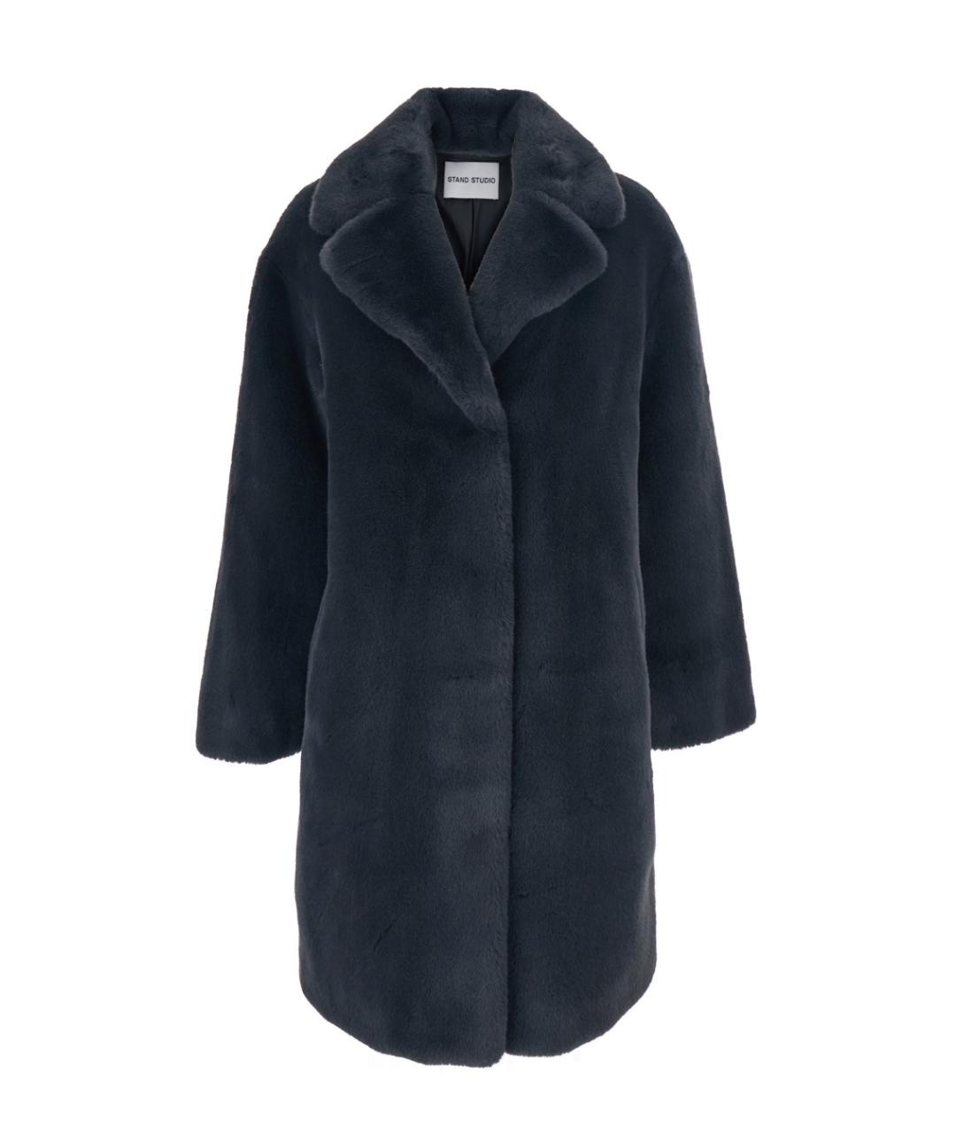 STAND Серое полиэстеровое пальто, фото 1