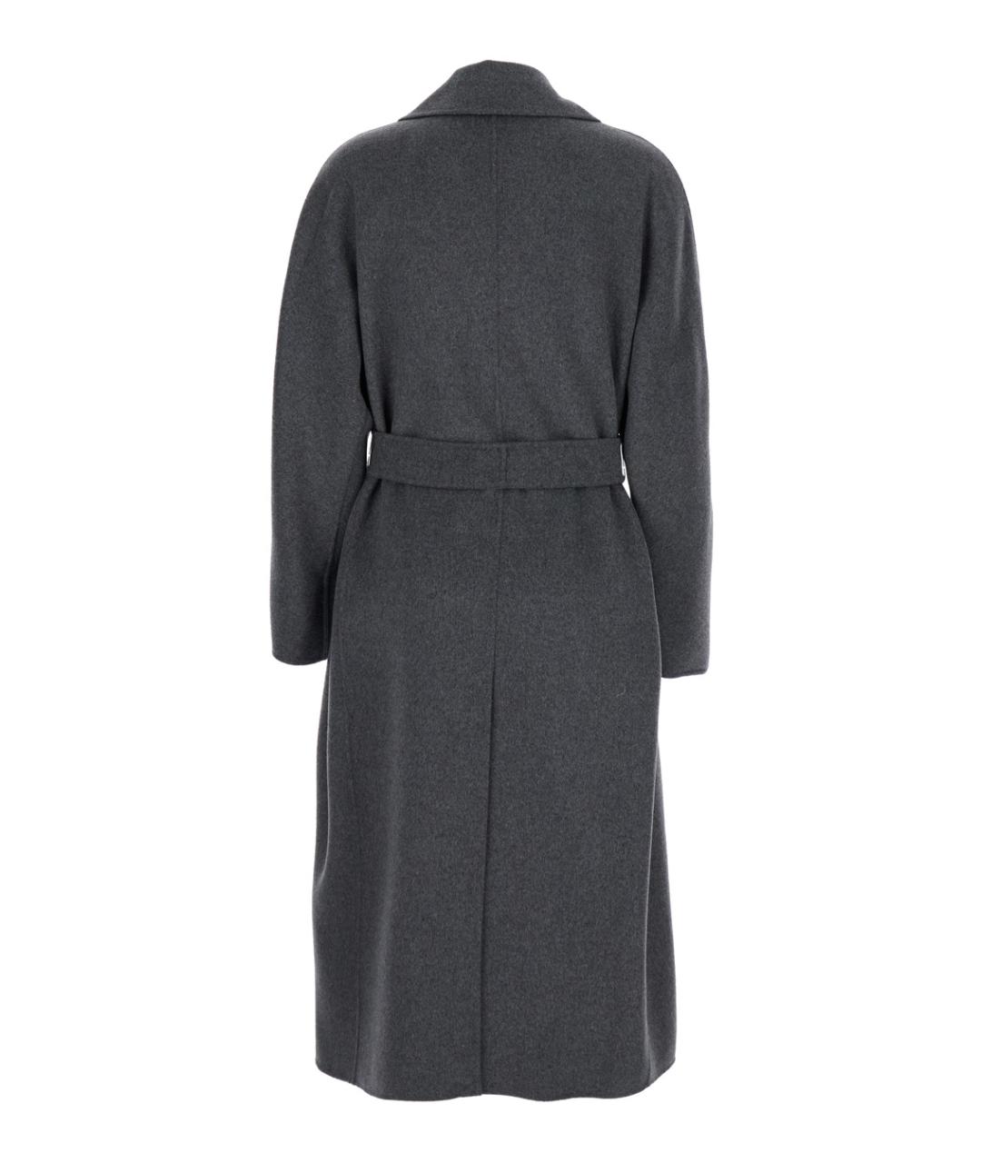 'S MAX MARA Антрацитовое шерстяное пальто, фото 2