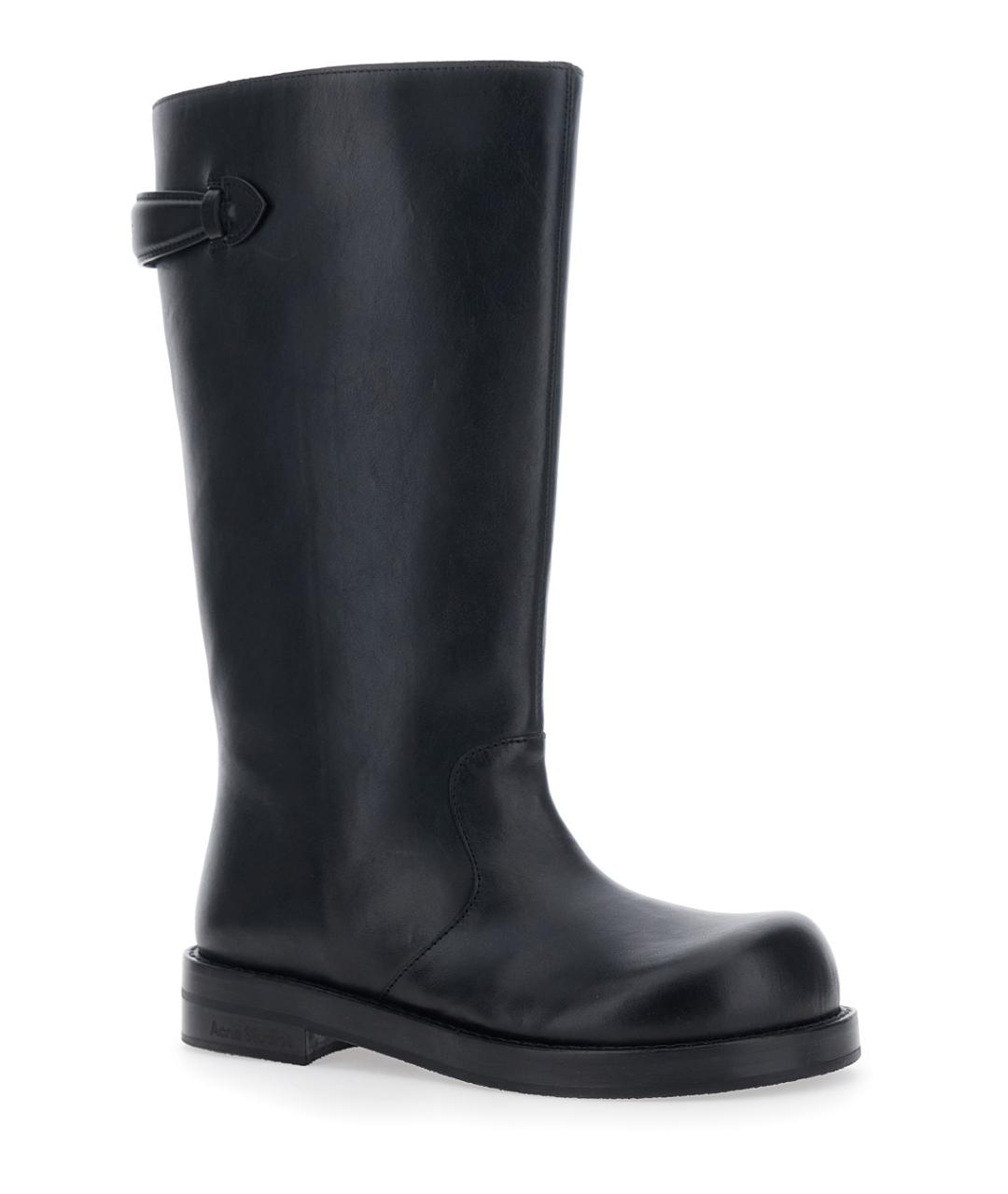 ACNE STUDIOS Черные кожаные ботинки, фото 2