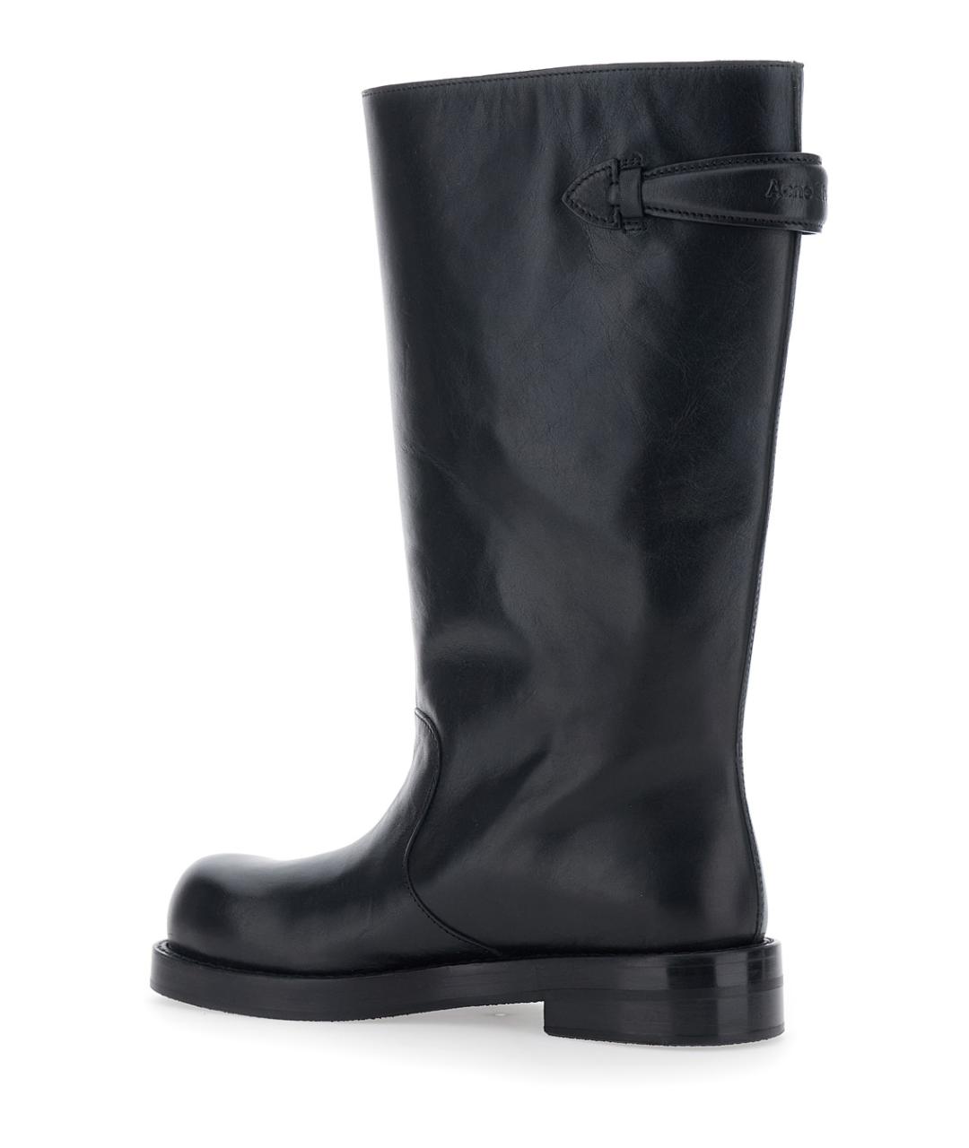 ACNE STUDIOS Черные кожаные ботинки, фото 3