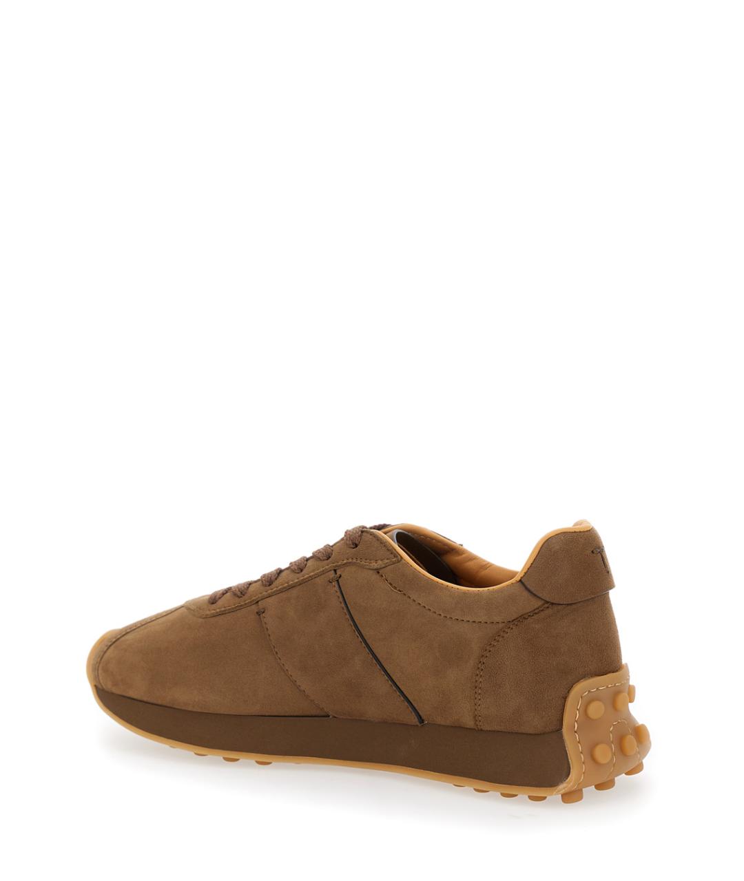 TOD'S Коричневые кожаные кроссовки, фото 3