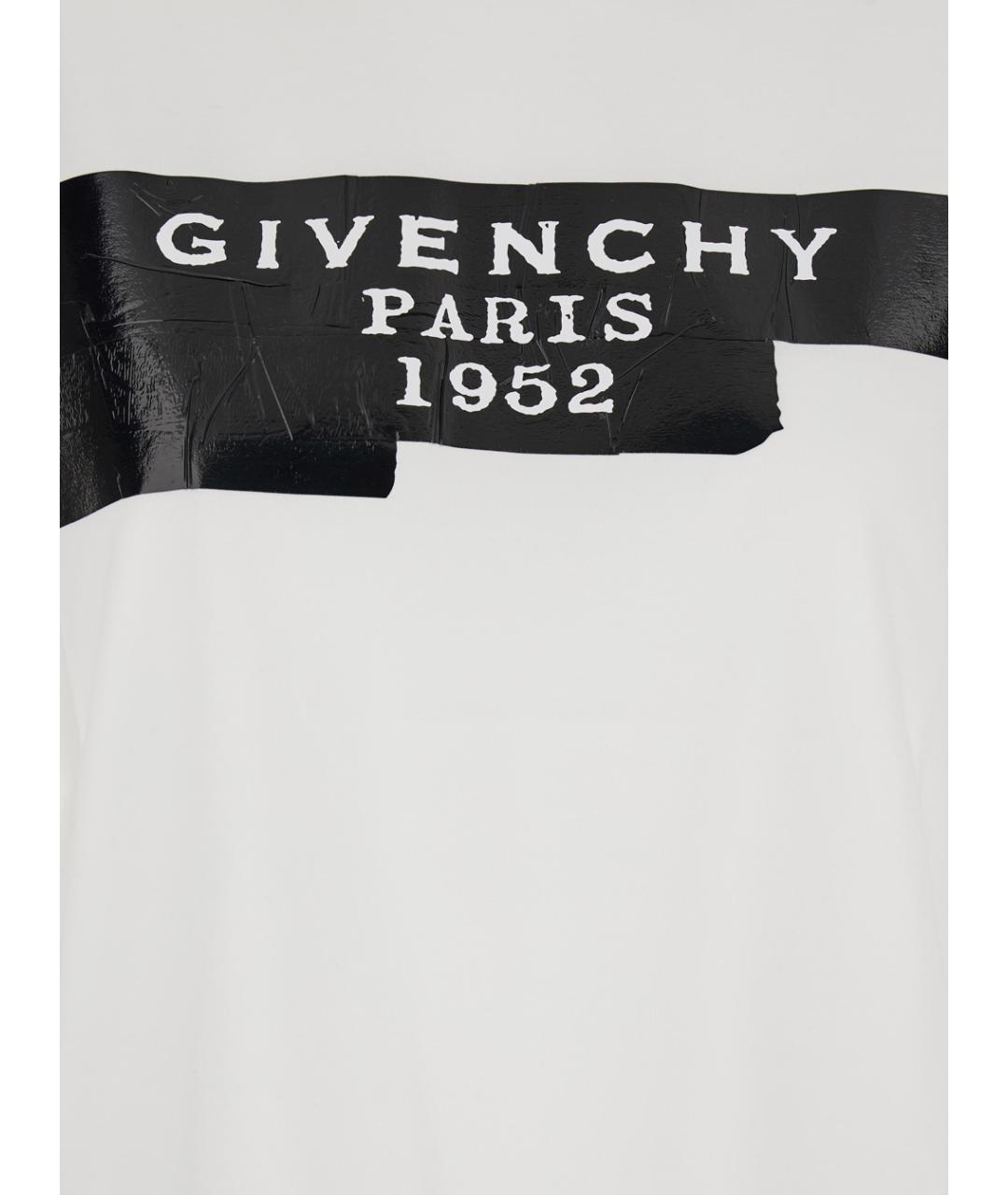 GIVENCHY Белая хлопковая футболка, фото 3