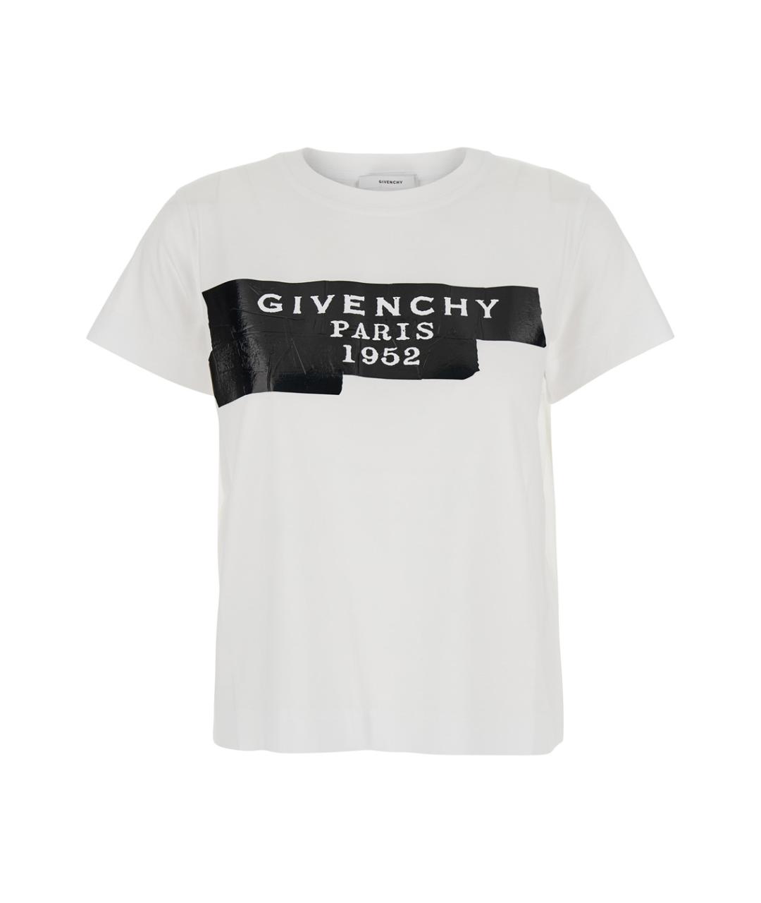 GIVENCHY Белая хлопковая футболка, фото 1