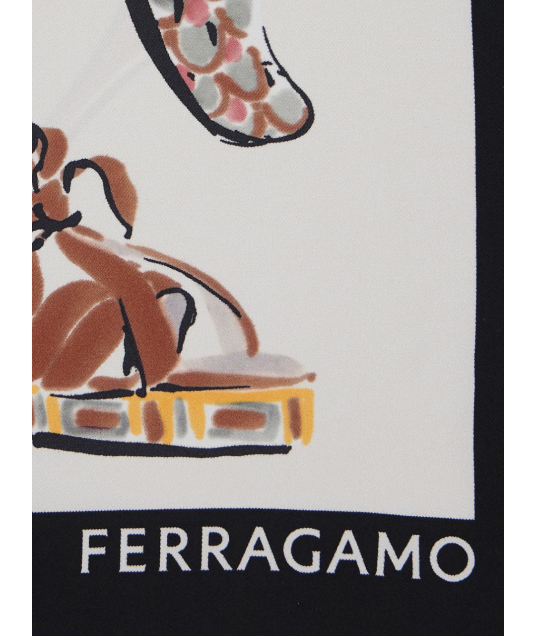 FERRAGAMO Мульти шелковый платок, фото 3