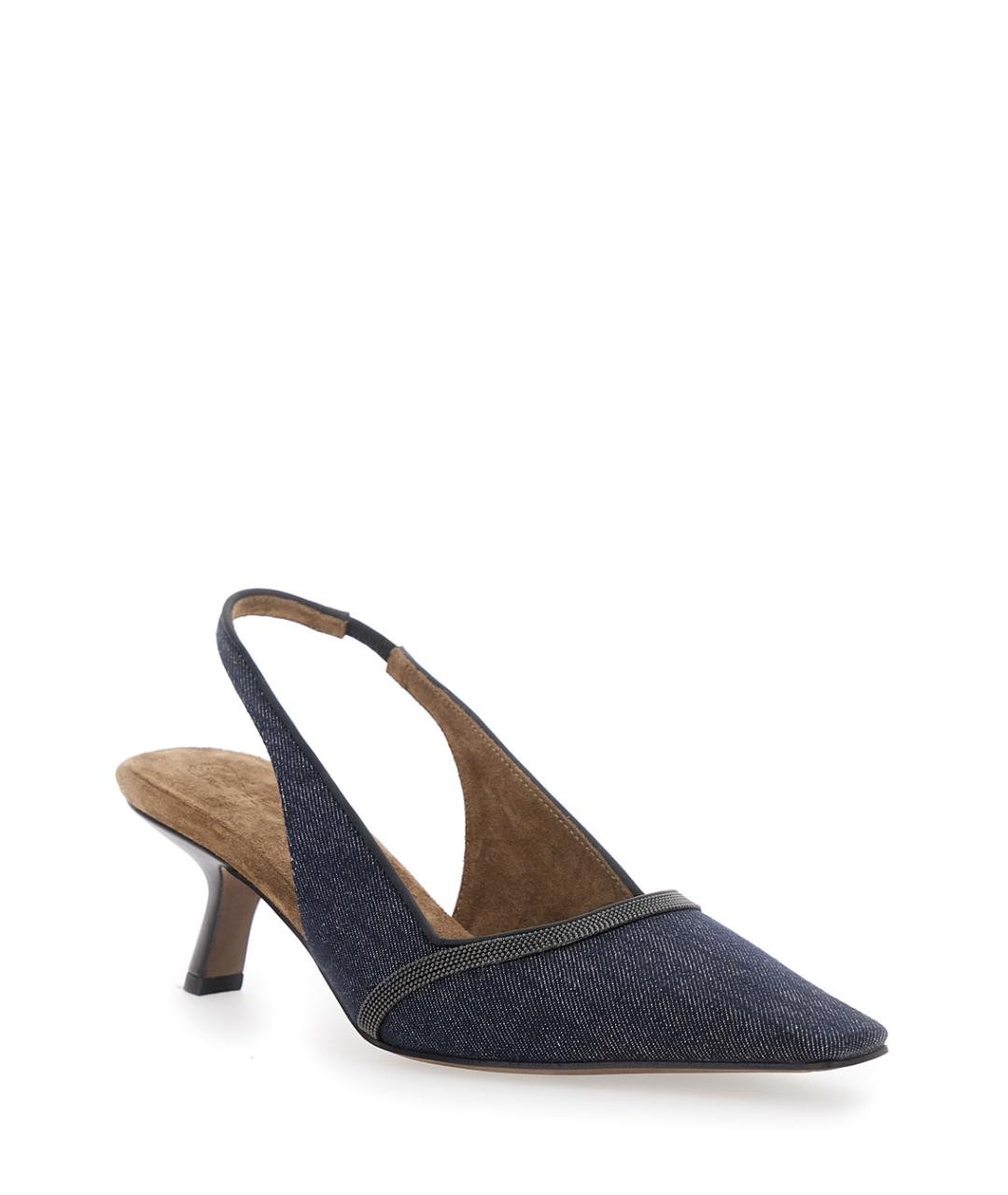 BRUNELLO CUCINELLI Синие туфли, фото 2