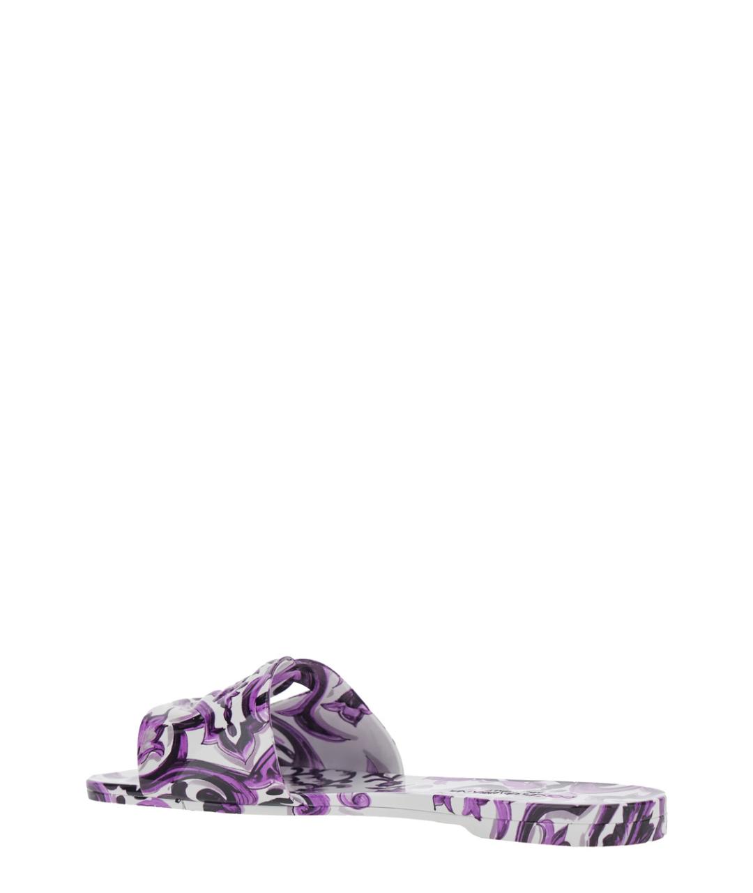 DOLCE&GABBANA Мульти синтетические шлепанцы, фото 3