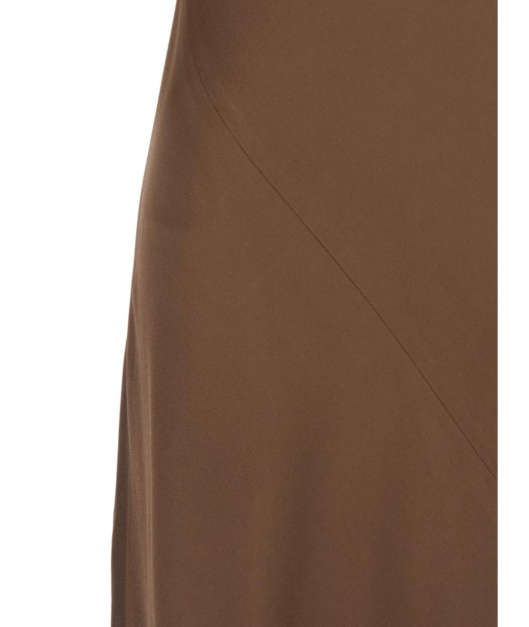 ANTONELLI Коричневое ацетатное платье, фото 3