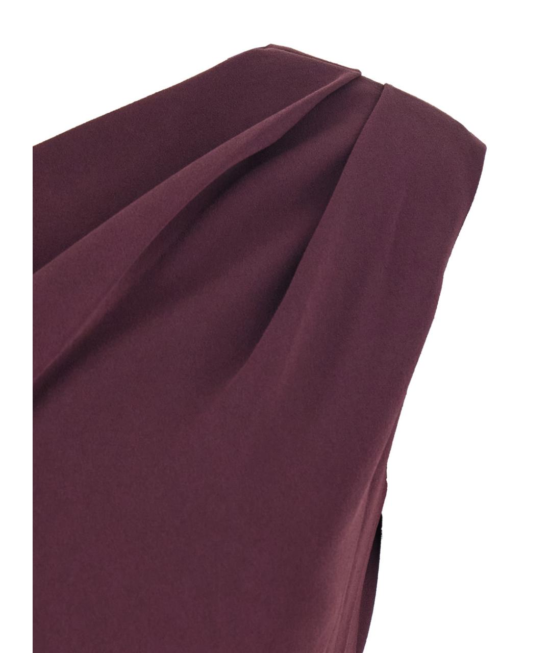 SOLACE LONDON Бордовое полиэстеровое коктейльное платье, фото 3