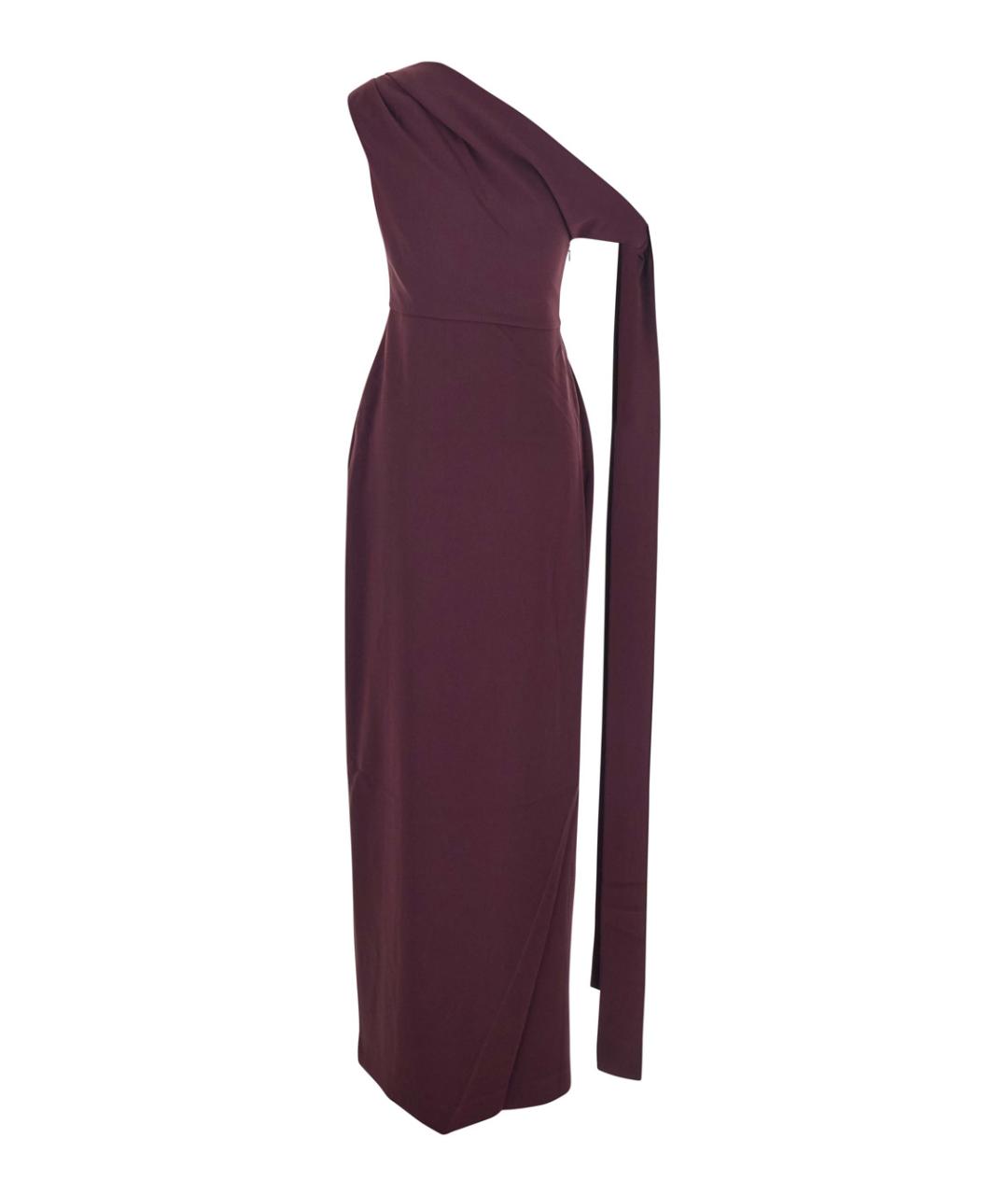 SOLACE LONDON Бордовое полиэстеровое коктейльное платье, фото 2
