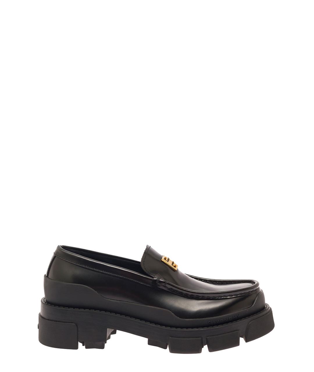 GIVENCHY Черные кожаные лоферы, фото 1