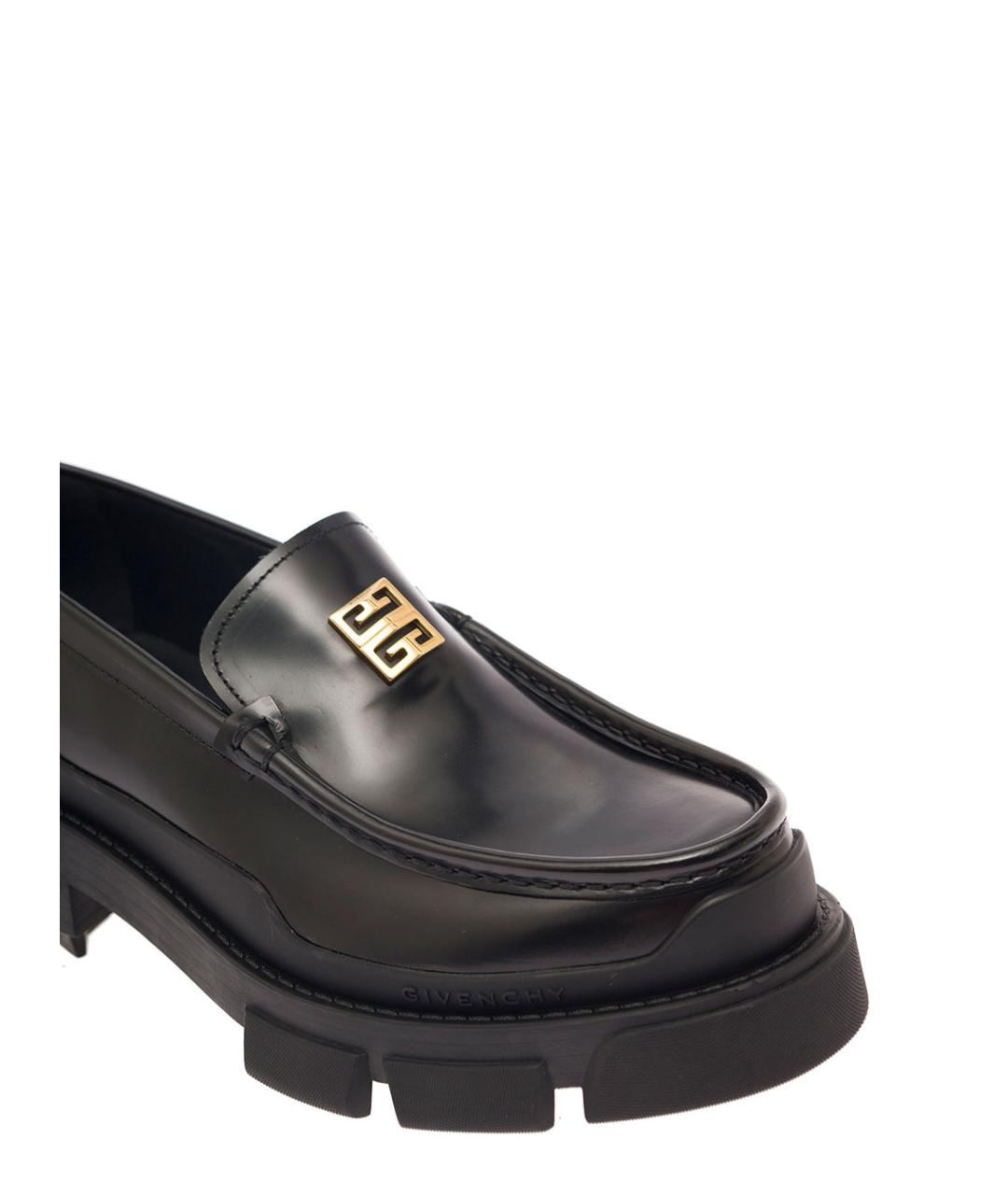 GIVENCHY Черные кожаные лоферы, фото 4