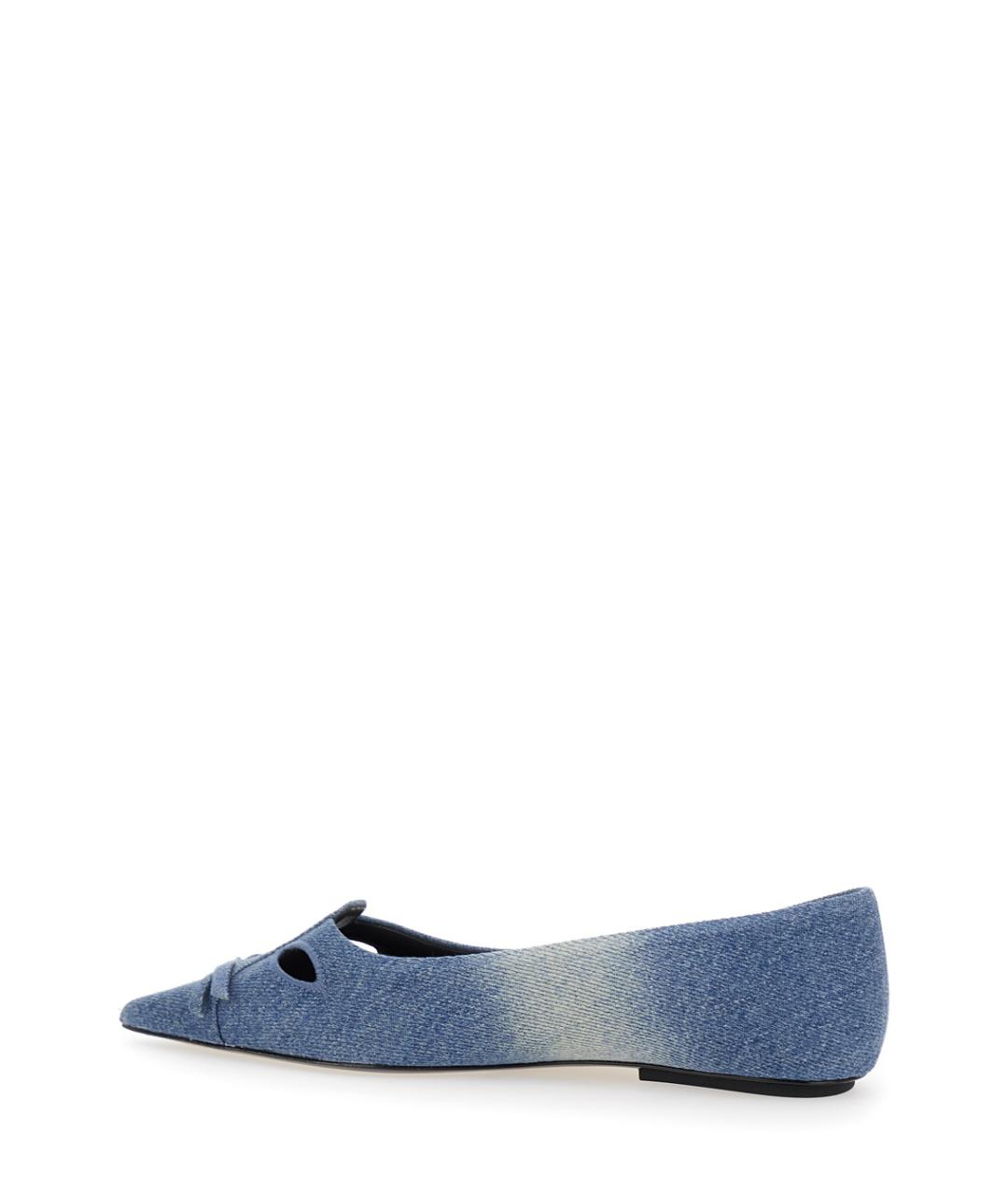 MARC JACOBS Синие текстильные балетки, фото 3