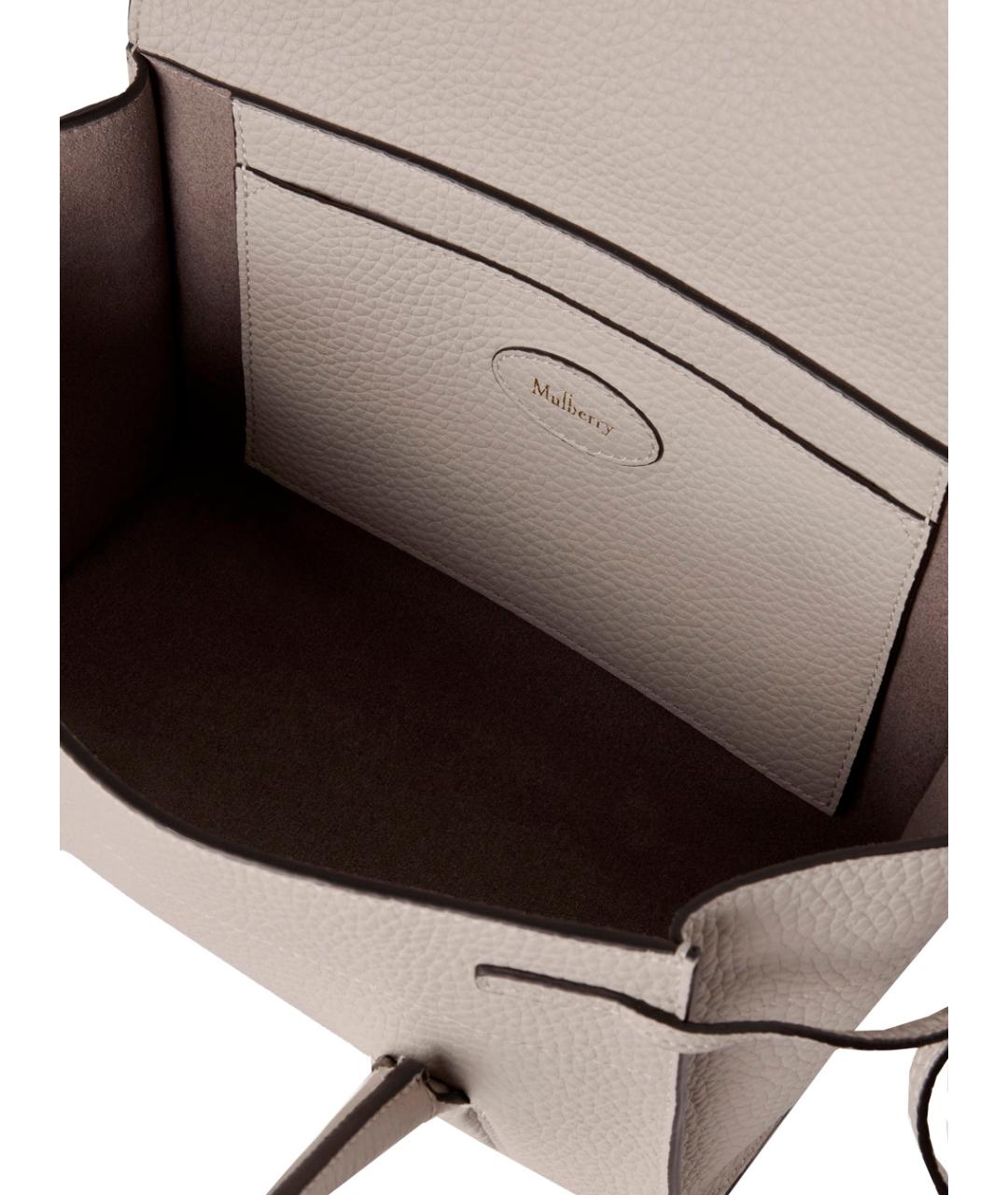 MULBERRY Бежевая кожаная сумка через плечо, фото 4
