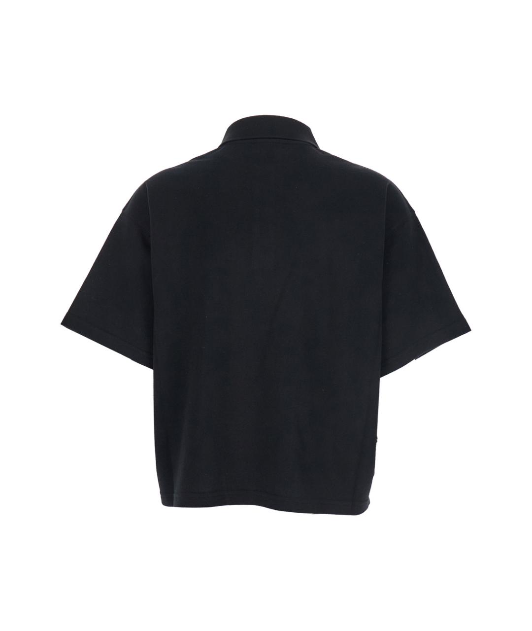 SAINT LAURENT Черная хлопковая футболка, фото 2