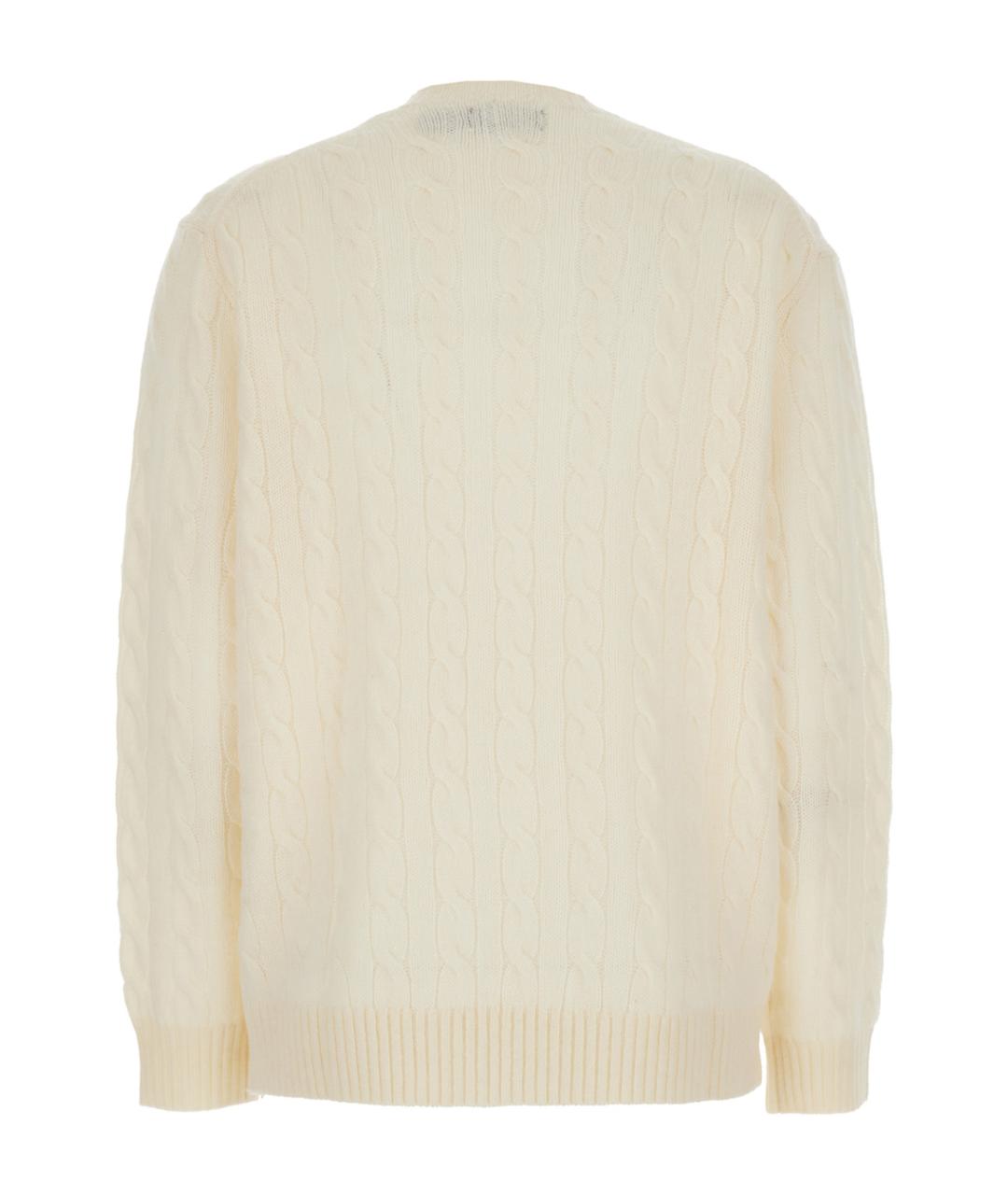 POLO RALPH LAUREN Белый шерстяной джемпер / свитер, фото 2