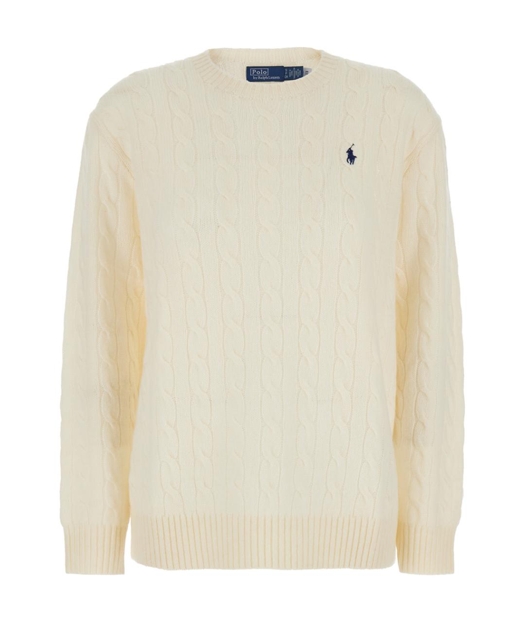 POLO RALPH LAUREN Белый шерстяной джемпер / свитер, фото 1
