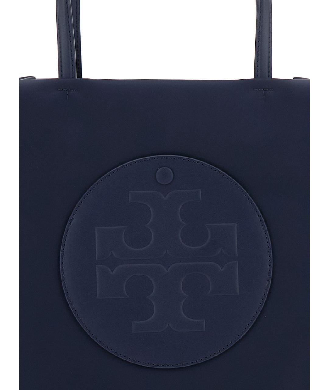 TORY BURCH Синяя синтетическая сумка тоут, фото 3