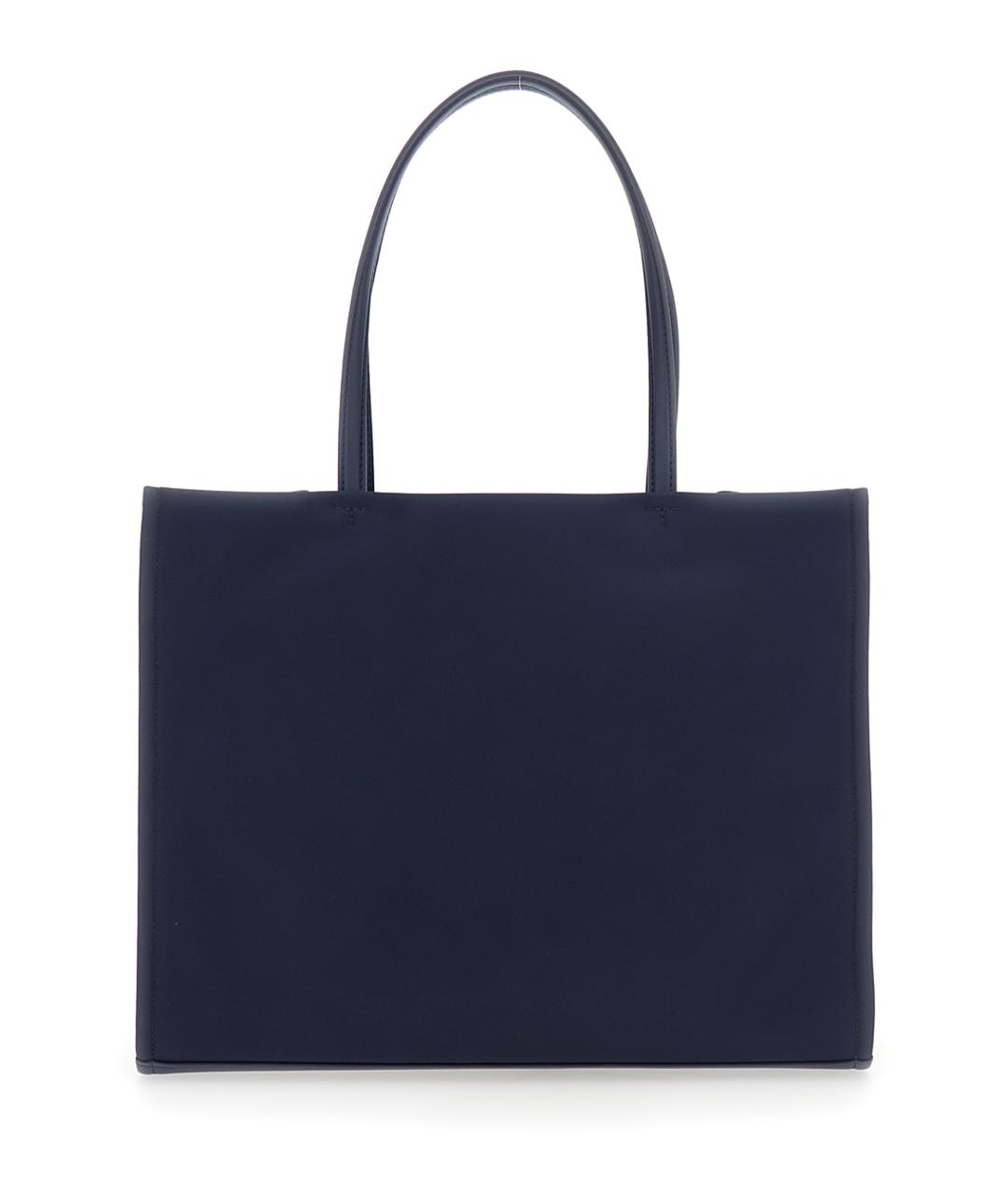 TORY BURCH Синяя синтетическая сумка тоут, фото 2