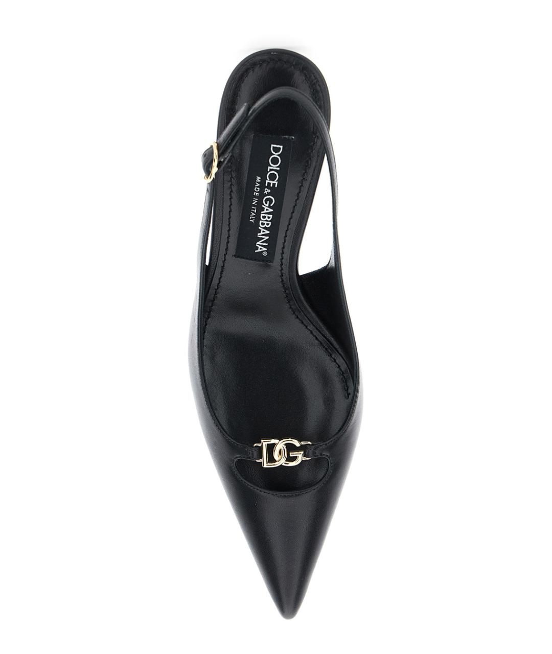 DOLCE&GABBANA Черные туфли из лакированной кожи, фото 4