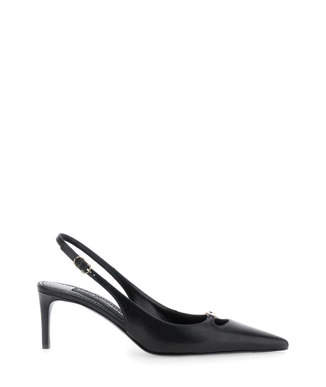 DOLCE&GABBANA Черные туфли из лакированной кожи, фото 1