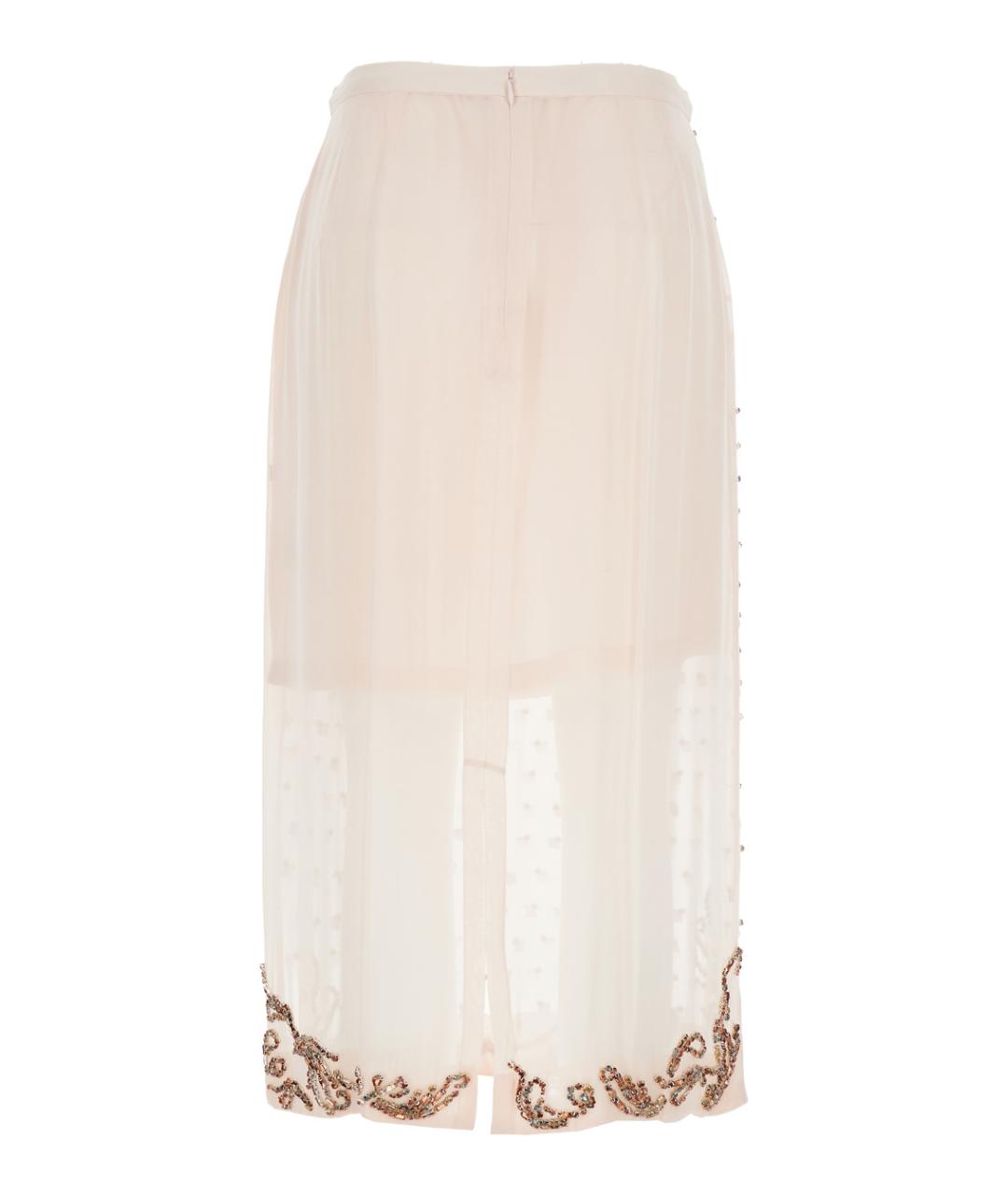 DRIES VAN NOTEN Розовая вискозная юбка миди, фото 2