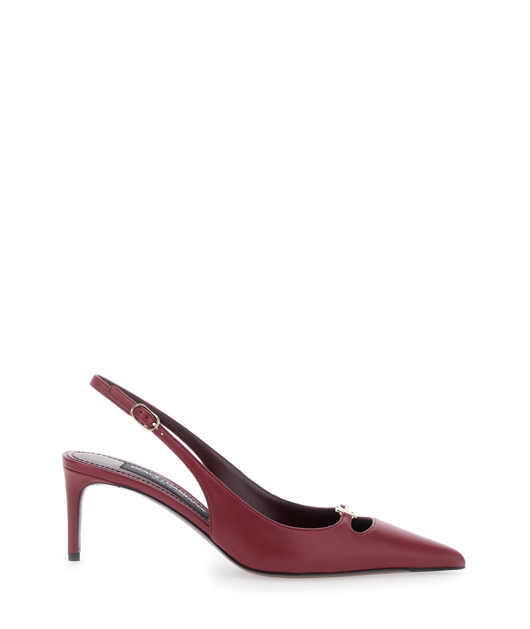 DOLCE&GABBANA Бордовые туфли из лакированной кожи, фото 1