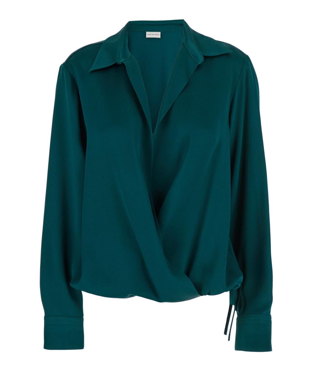 DRIES VAN NOTEN Зеленая вискозная блузы, фото 1