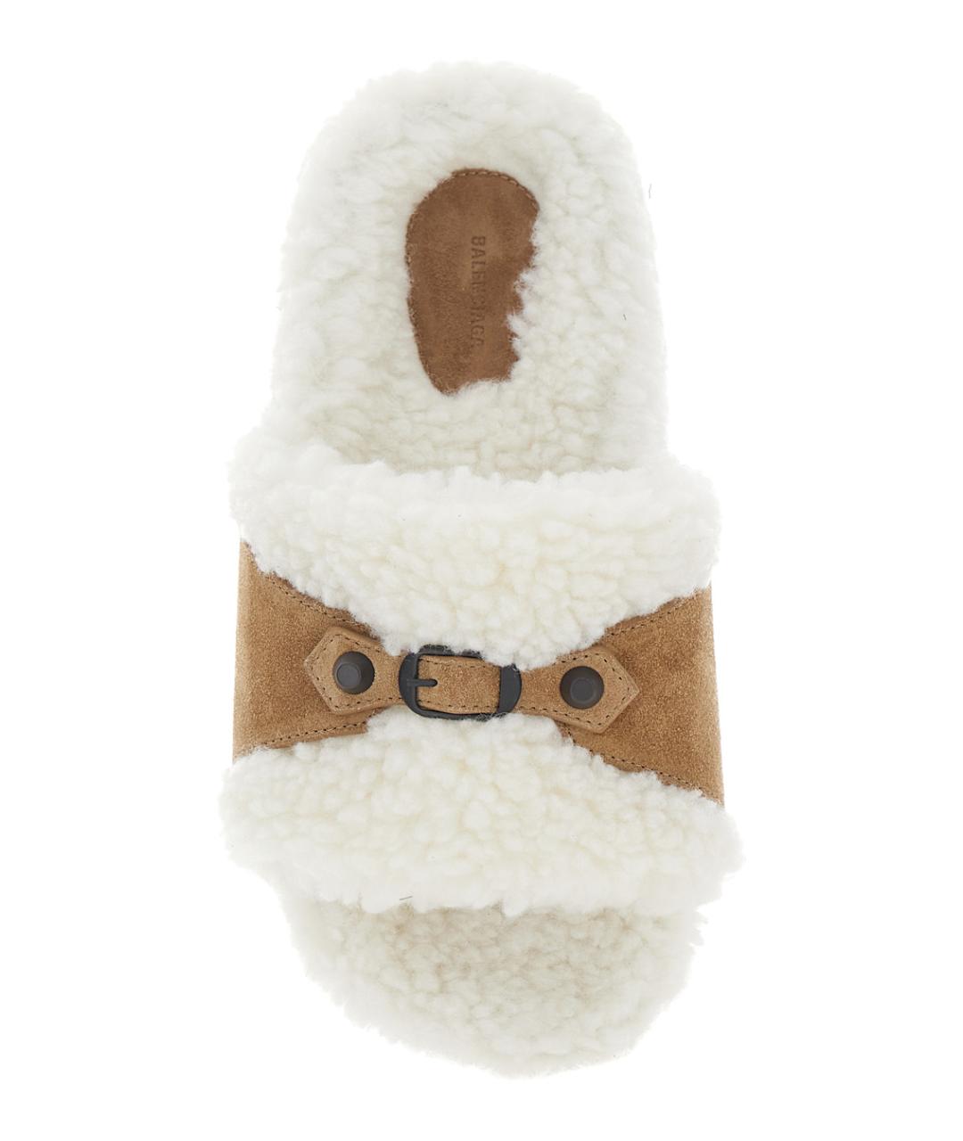 BALENCIAGA Белые сандалии, фото 4