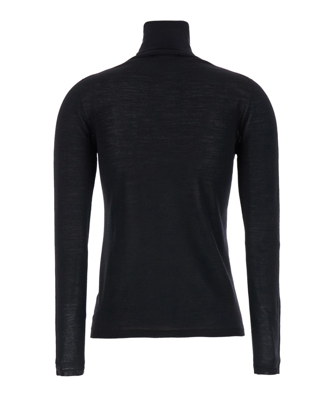 MAX MARA Черная шерстяная водолазка, фото 2