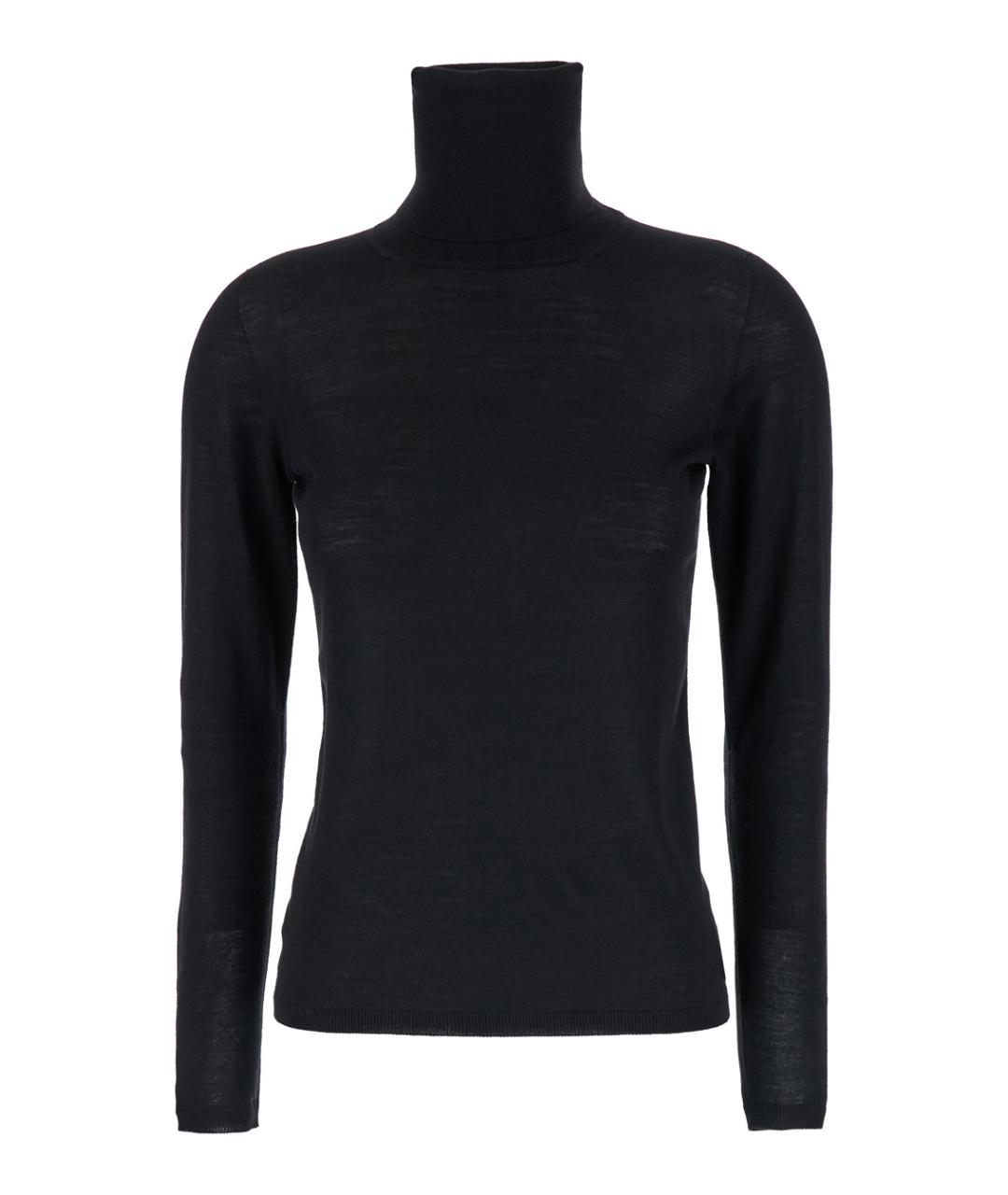 MAX MARA Черная шерстяная водолазка, фото 1