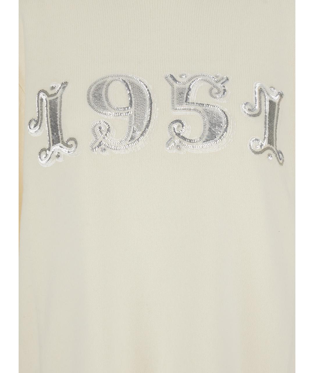 MAX MARA Белый шерстяной джемпер / свитер, фото 3