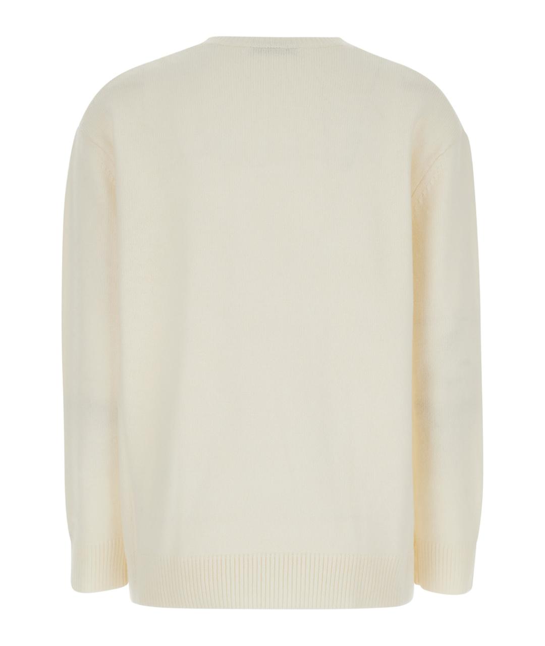 MAX MARA Белый шерстяной джемпер / свитер, фото 2