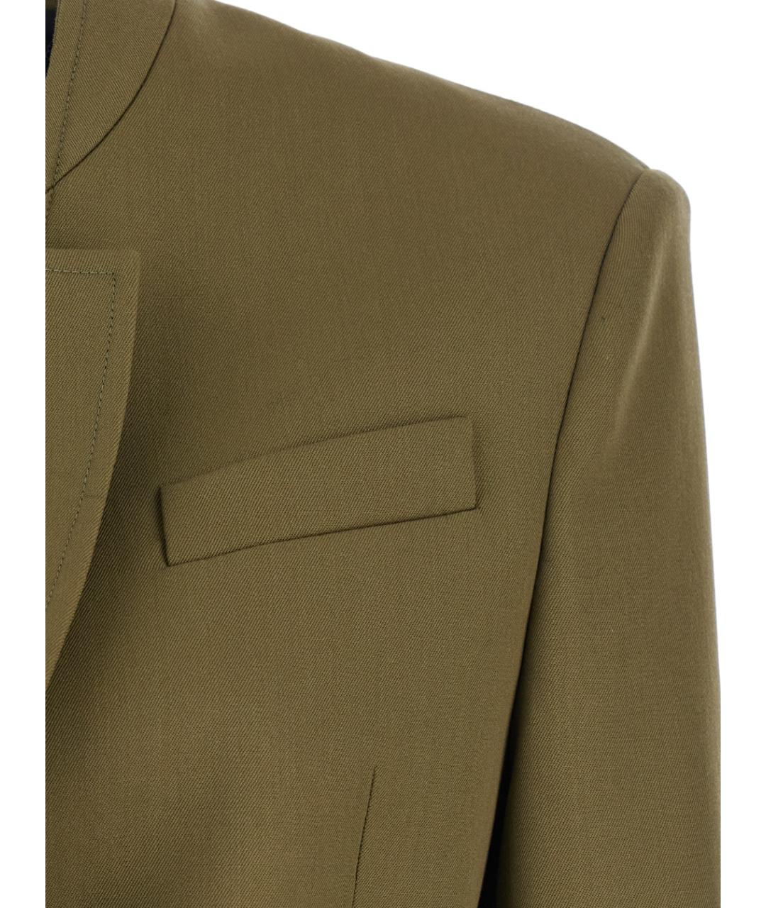 THE ATTICO Зеленый шерстяной жакет/пиджак, фото 3