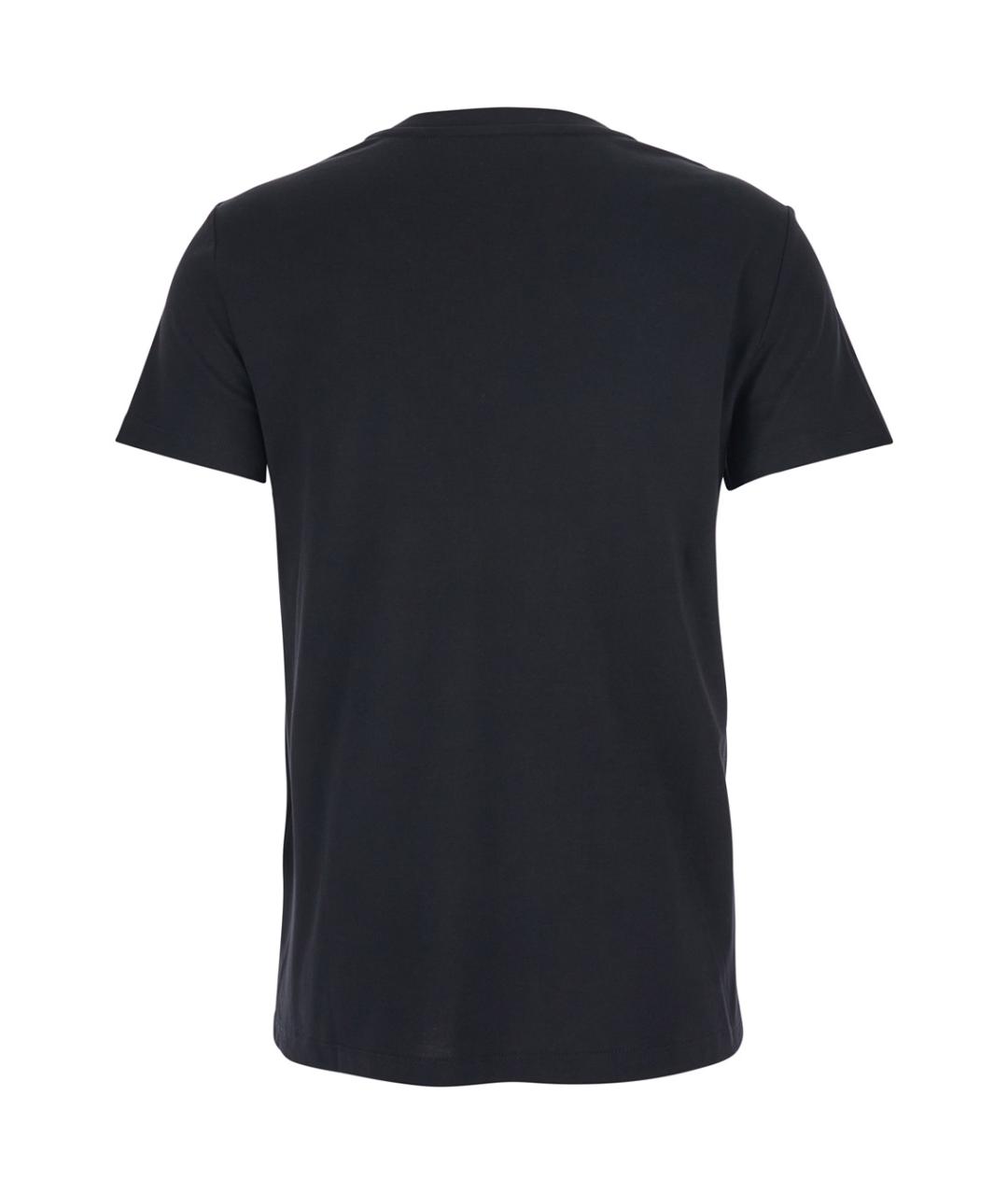 MAX MARA Черная хлопковая футболка, фото 2