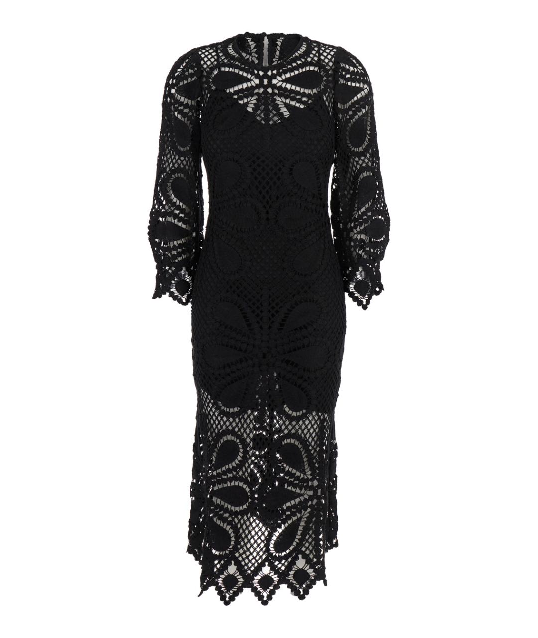 BA&SH Черное хлопковое повседневное платье, фото 1