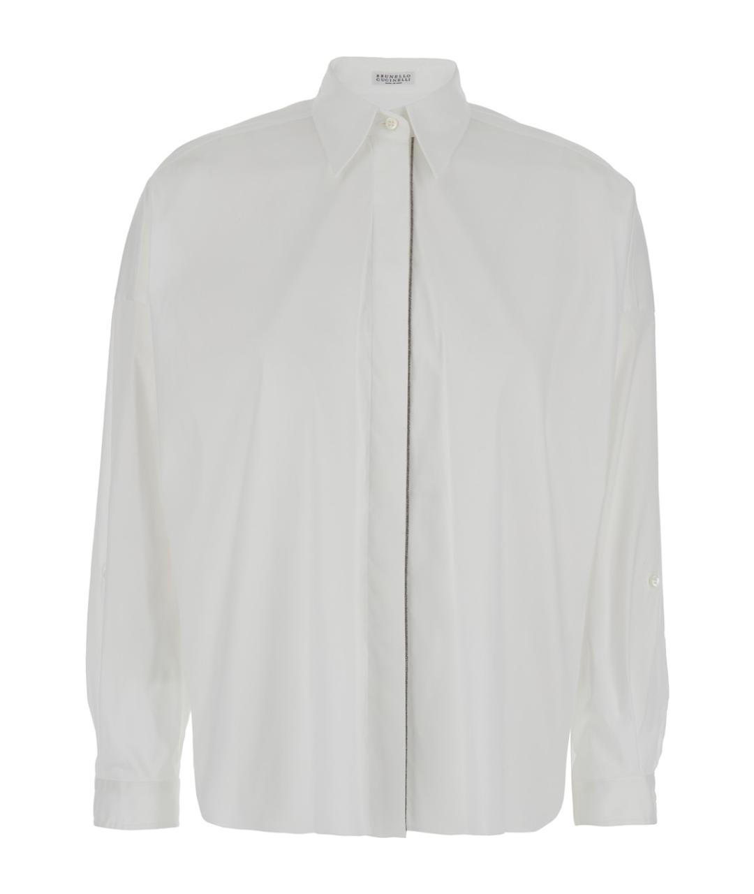 BRUNELLO CUCINELLI Белая хлопковая рубашка, фото 1