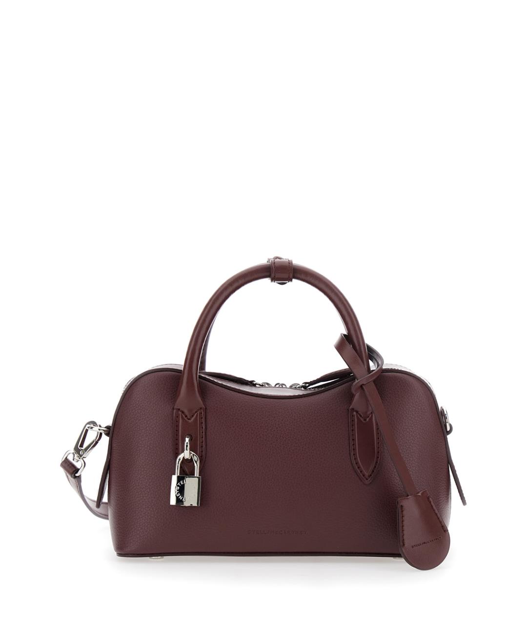 STELLA MCCARTNEY Бордовая синтетическая сумка с короткими ручками, фото 1