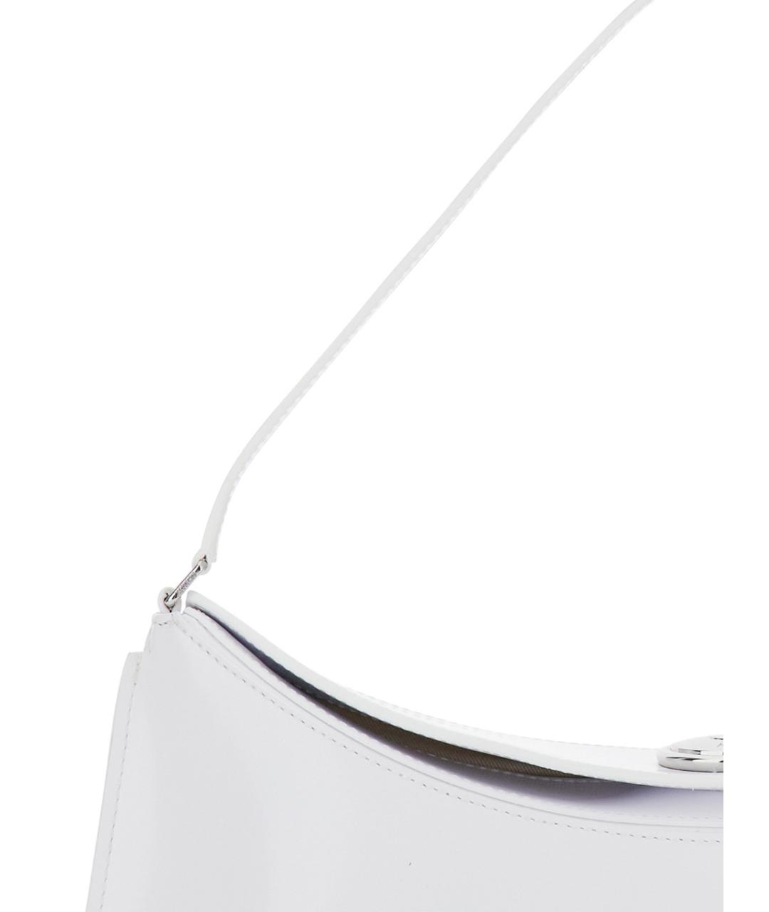JACQUEMUS Белая кожаная сумка через плечо, фото 3