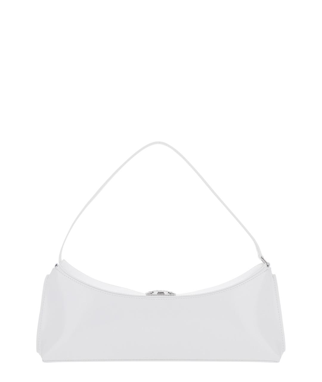 JACQUEMUS Белая кожаная сумка через плечо, фото 2