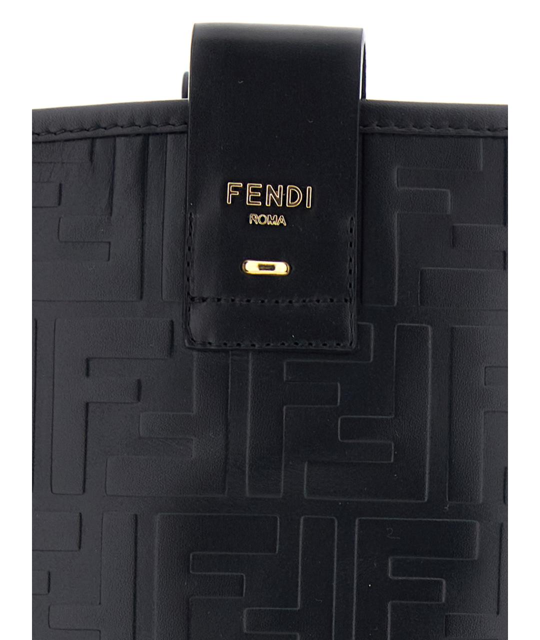 FENDI Черные кожаные сапоги, фото 4