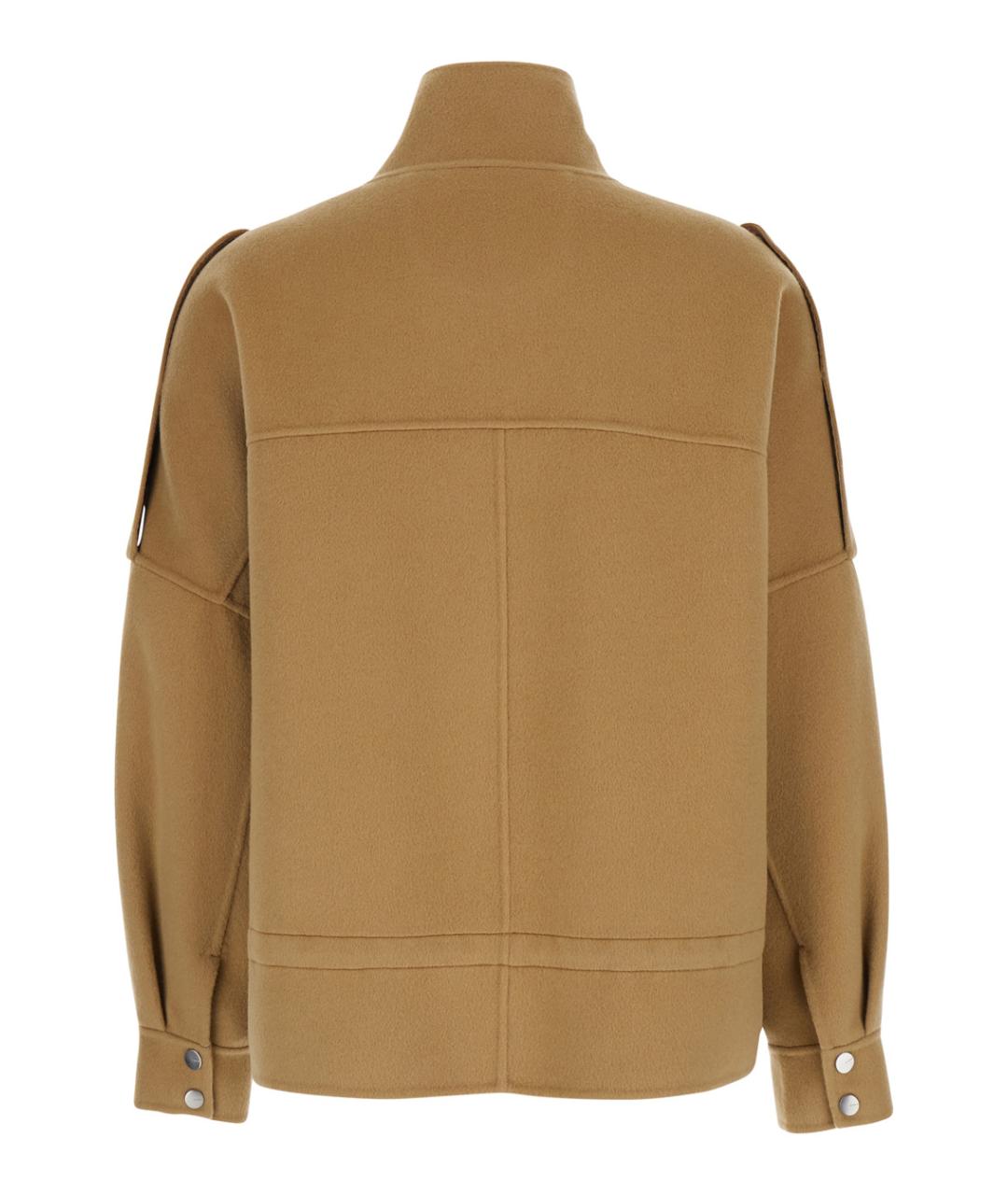 PINKO Бежевая шерстяная куртка, фото 2