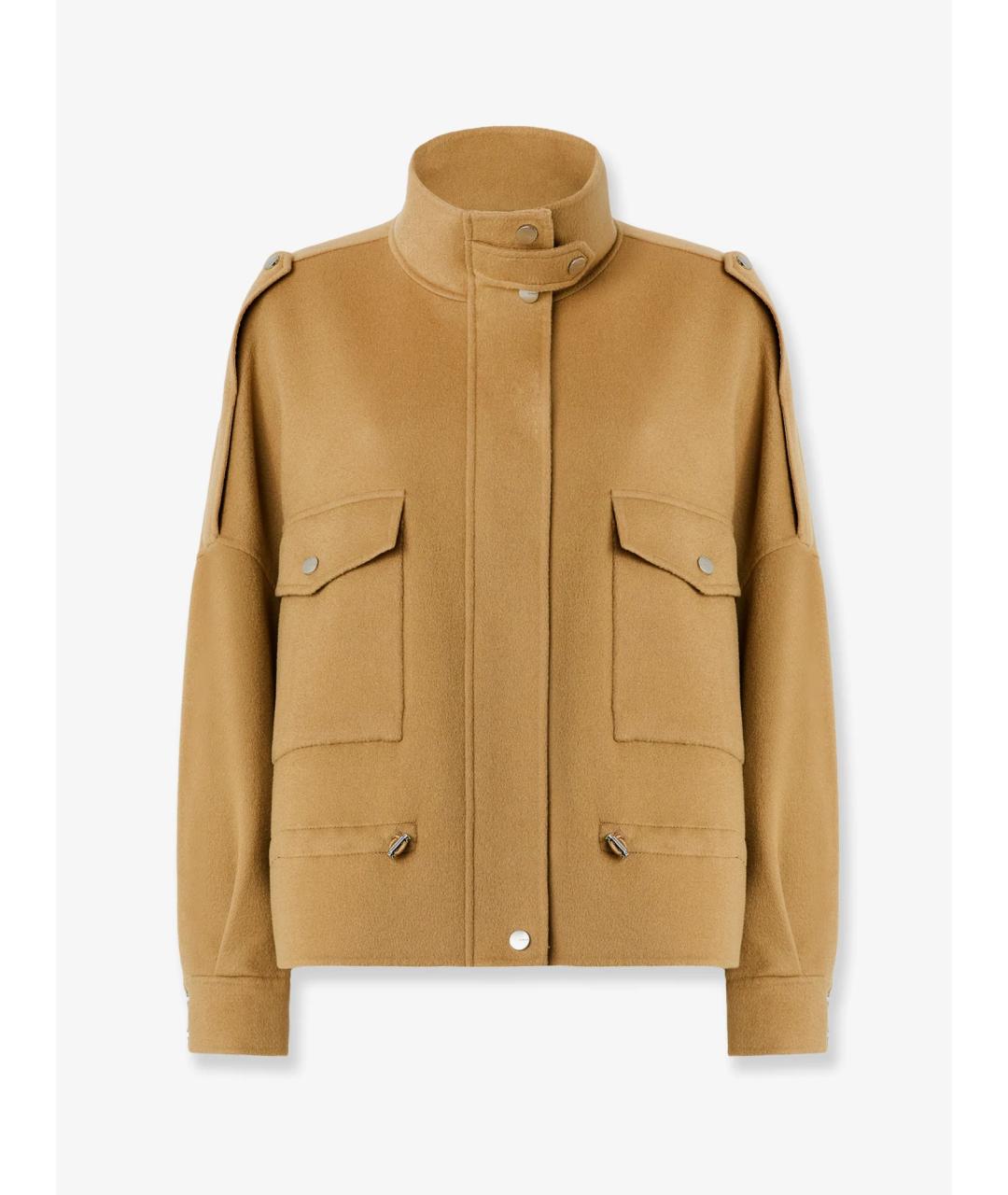 PINKO Бежевая шерстяная куртка, фото 4