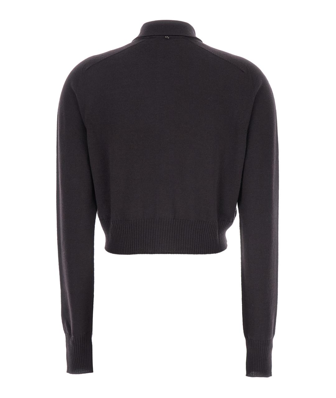 SPORTMAX Черный шерстяной джемпер / свитер, фото 2