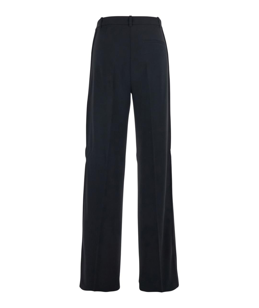 PINKO Черные полиэстеровые прямые брюки, фото 2